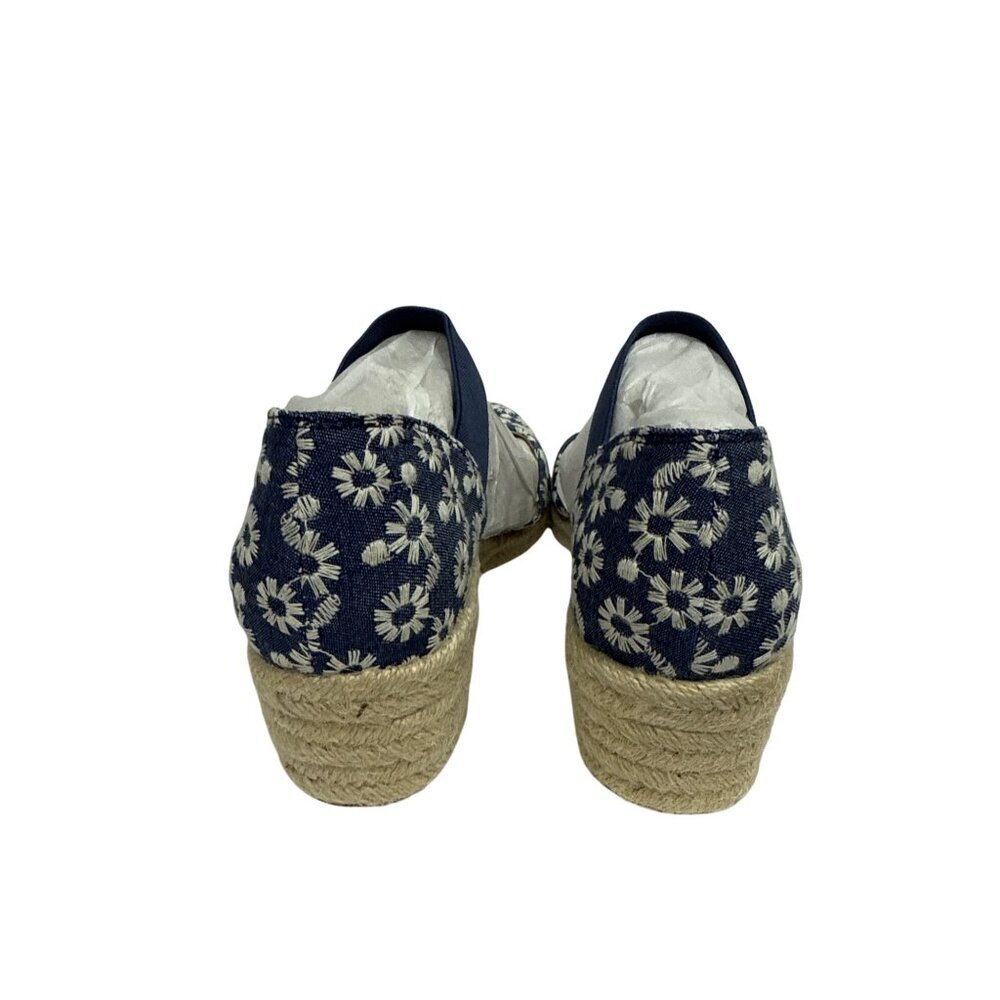 Lifestride Kaylee Women's Shoes Espadrille Blue White Daisy Floral Wedge 9.5 — image 6 of 8